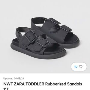 Toddler navy Zara sandals 23 or 7c